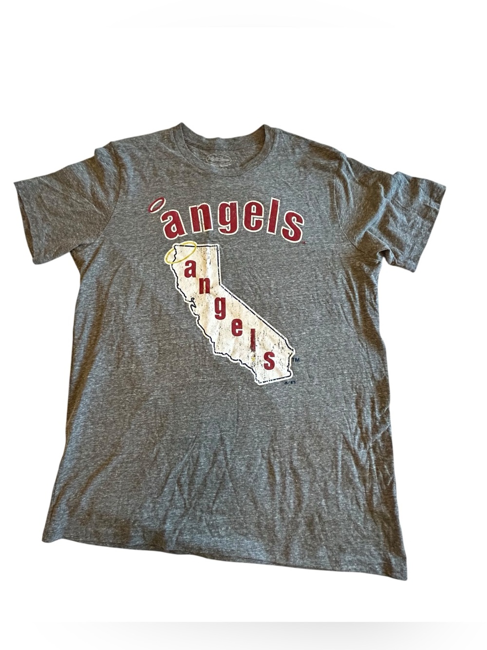 Kids Grey 'Angels' Short Sleeve Graphic Tee